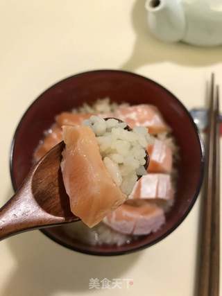 三文鱼茶泡饭的做法步骤:5