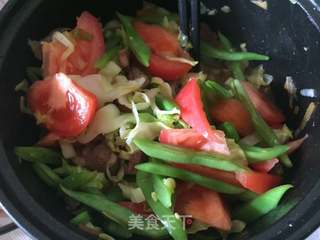 番茄扁豆焖面的做法步骤:8