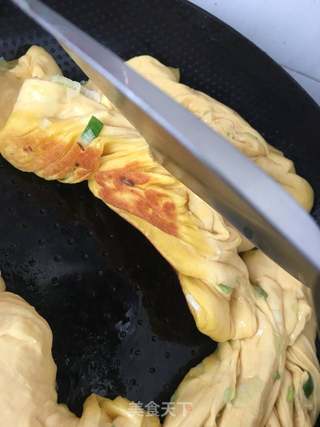 煎葱油南瓜花卷的做法步骤:20