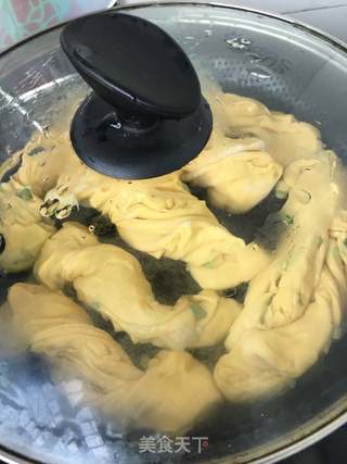 煎葱油南瓜花卷的做法步骤:19