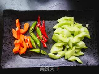 黄瓜虾仁的做法步骤:7