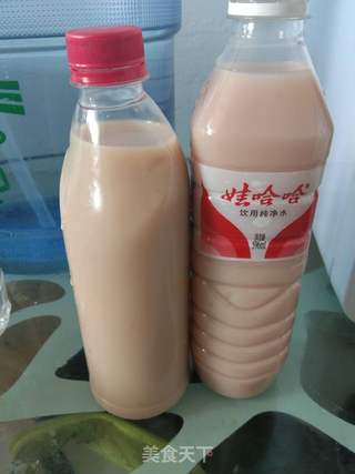 红豆西米奶茶的做法步骤:6