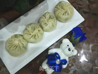素馅圆白菜包子的做法步骤:11