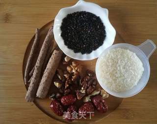 红枣山药核桃米糊的做法步骤:2