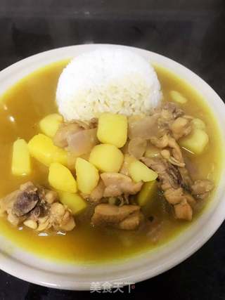 【飘香咖喱鸡饭】——老少皆宜滴快手懒人菜+饭的做法步骤:14