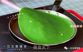 菠菜蛋黄卷饼的做法步骤:7