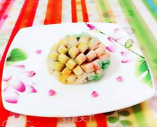 豆沙艺术的做法步骤:5