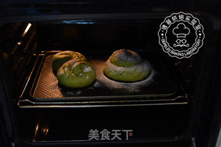 欧式抹茶红豆面包的做法步骤:10