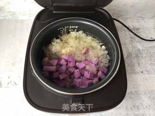 紫山药百合银耳羹的做法步骤:4
