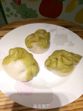 #翡翠豆沙包的做法图解15