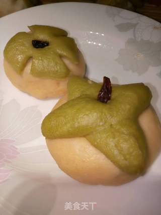 果子形豆沙包的做法步骤：14