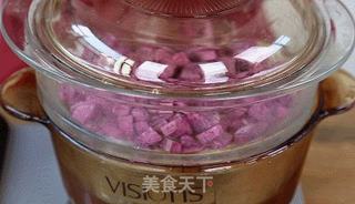 减脂小点心,香甜软糯的紫薯芝麻饼的做法步骤:2