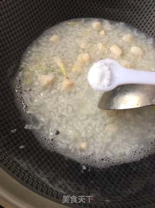 “粥”鲜贝粥的做法步骤:12