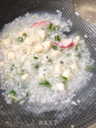 “粥”鲜贝粥的做法步骤:16