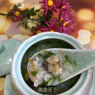 蛤蜊生菜粥的做法步骤:19