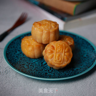 流心奶黄月饼,越心软越好吃的做法步骤:18