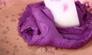 网红紫薯拉丝仙豆糕,好吃到飞起!的做法步骤:11