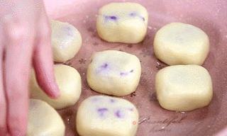 网红紫薯拉丝仙豆糕,好吃到飞起!的做法步骤:15