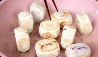 网红紫薯拉丝仙豆糕,好吃到飞起!的做法步骤:16