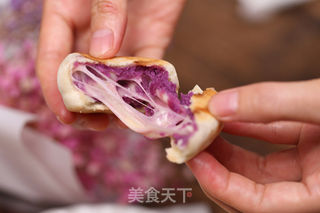 网红紫薯拉丝仙豆糕,好吃到飞起!的做法步骤:17