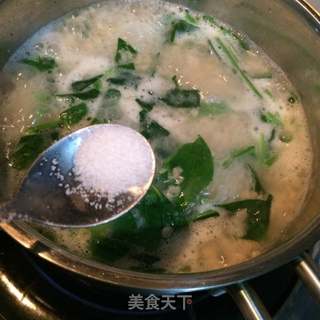 菠菜燕麦粥的做法步骤:4