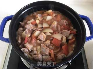 番茄牛肉盖浇饭的做法步骤:8