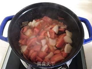 番茄牛肉盖浇饭的做法步骤:7