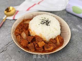 番茄牛肉盖浇饭的做法步骤:16