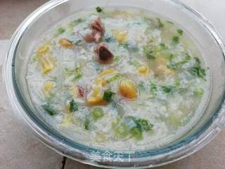 板栗萝卜鸡肉粥的做法步骤：3