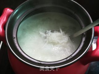 白萝卜丝鸡粥的做法步骤:6