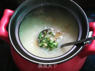 白萝卜丝鸡粥的做法步骤:8
