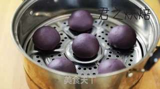 黑米馒头的做法步骤:6