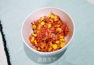 玉米胡萝卜肉末粥的做法步骤:2