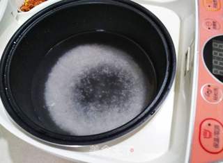 玉米胡萝卜肉末粥的做法步骤:7