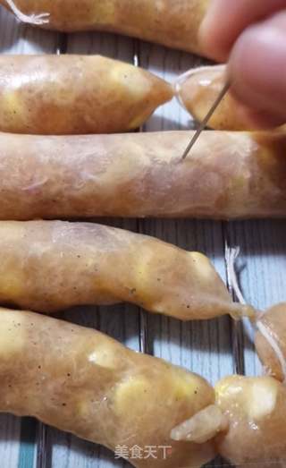 玉米鸡肉肠的做法步骤:12
