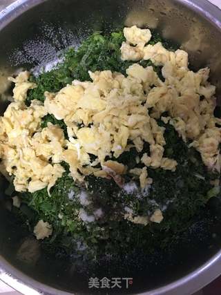 烤箱版茴香鸡蛋包子的做法步骤:7