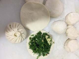 烤箱版茴香鸡蛋包子的做法步骤:11