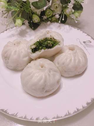 烤箱版茴香鸡蛋包子的做法步骤:16