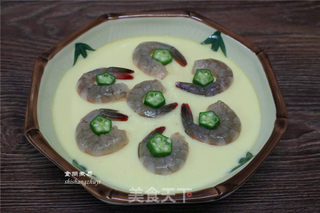 虾仁蒸滑蛋的做法步骤:9