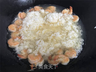 明虾菜粥的做法步骤:5
