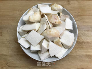 筒骨芋艿菜粥的做法步骤:3