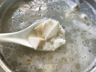 筒骨芋艿菜粥的做法步骤:5