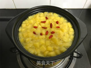 苹果小米粥的做法步骤:8