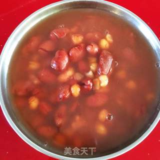 红云豆大碴粥的做法步骤:6