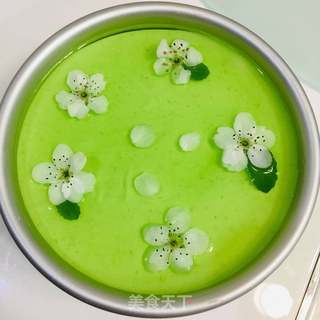 梨花毛豆蛋糕的做法步骤:13