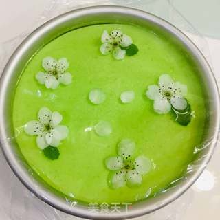 梨花毛豆蛋糕的做法步骤:14