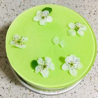 梨花毛豆蛋糕的做法步骤:15