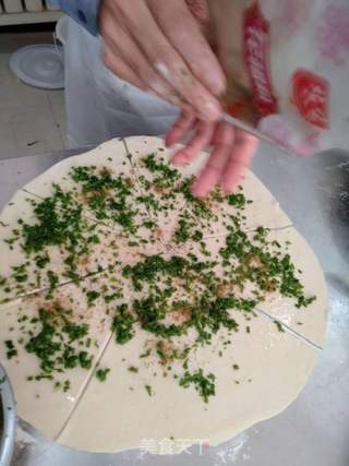 发面葱香千层饼的做法步骤：14