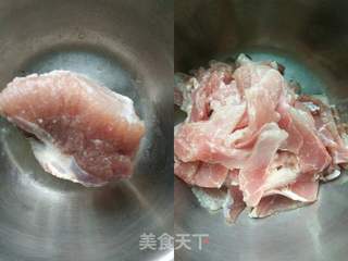 青菜鸡蛋瘦肉汤面的做法步骤:2