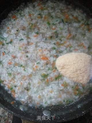 牛肉蔬菜粥的做法步骤:6